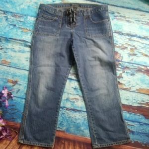 Y2K Abercrombie & Fitch crop women's jeans size 6